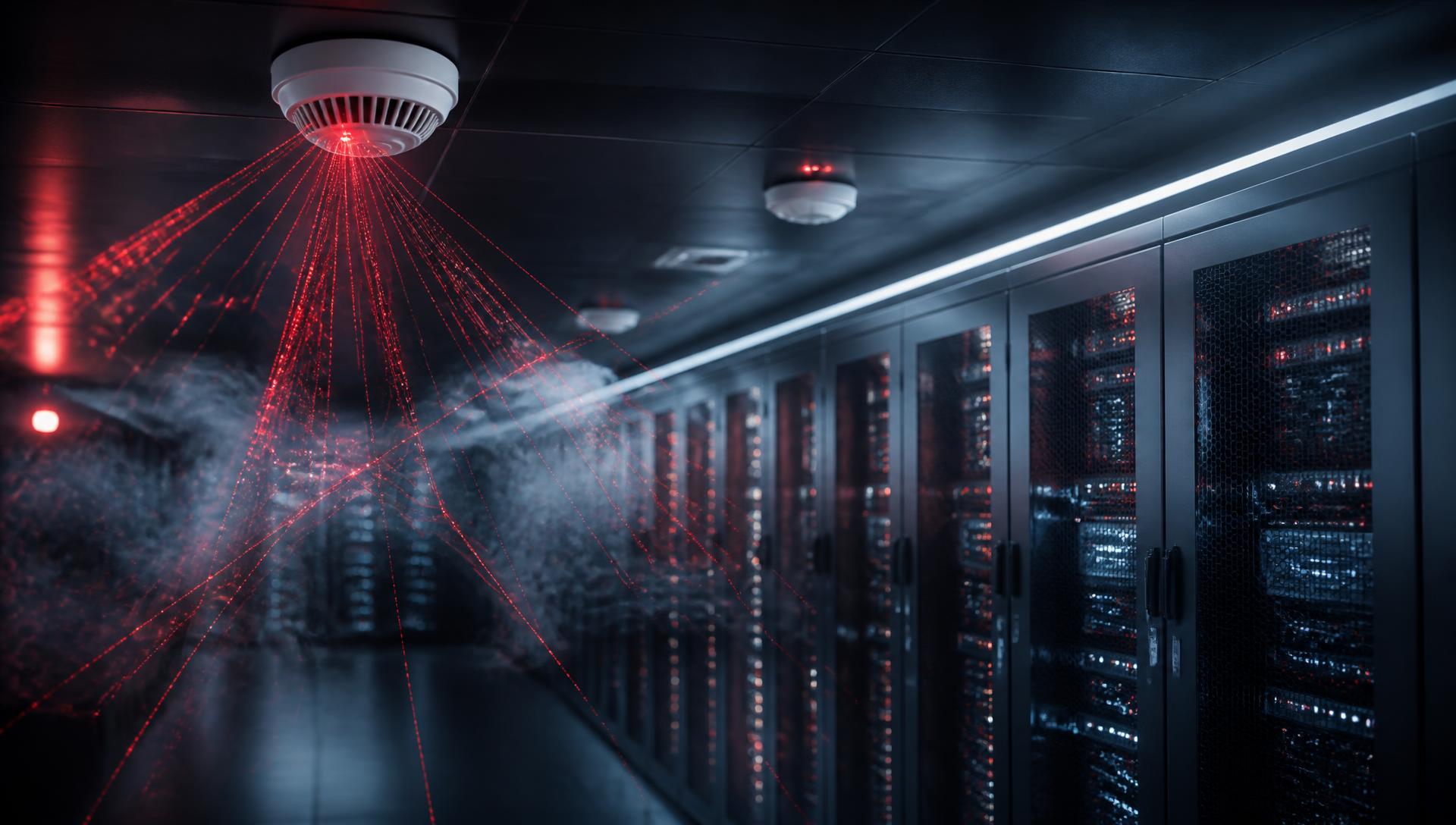 Fire detection sensors in a high-tech data centre environment